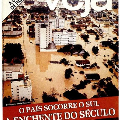 Enchente em Blumenau Revista Veja